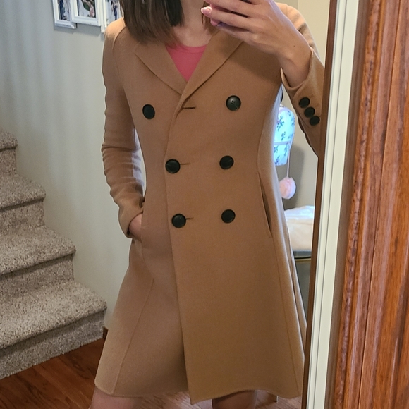 BCBG MaxAzria Wool Coat Camel - Picture 2 of 7
